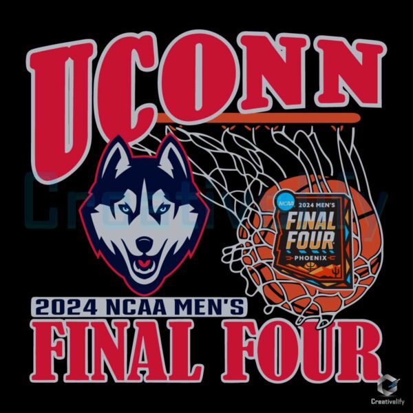 UConn Huskies Final Four 2024 Basketball SVG