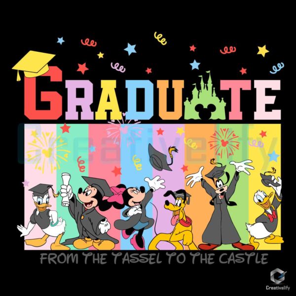 Disney Graduate The Tassel To The Castle SVG