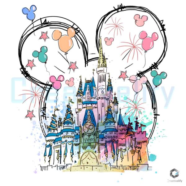 Magical Kingdom Castle Mickey Mouse Ear PNG