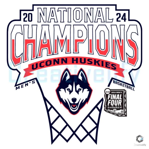 UConn Huskies National Champions SVG