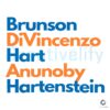 Brunson DiVincenzo Hart Anunoby SVG File