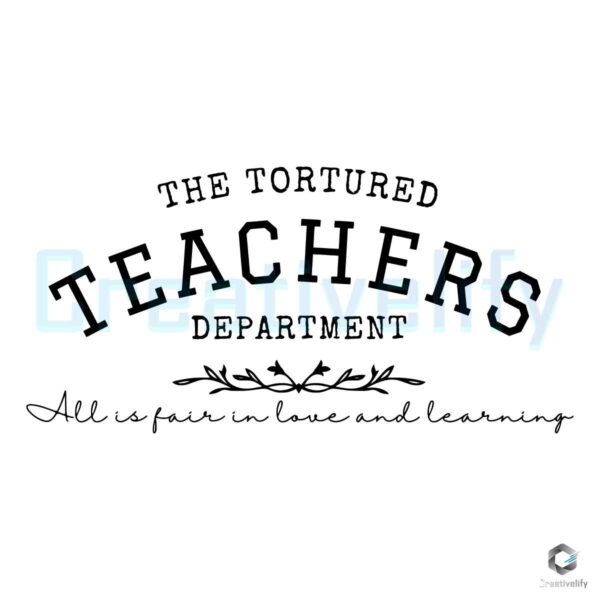 The Tortured Teachers Department SVG File