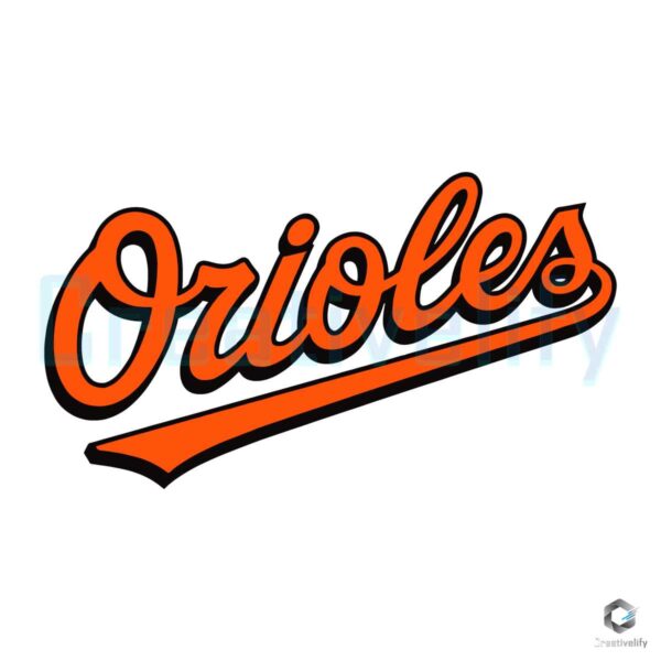 Baltimore Orioles Team Game Day SVG File