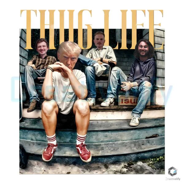 Donald Trump Friends Thug Life PNG File