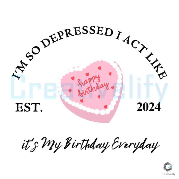 Its My Birthday Everyday Est 2024 Taylor Swift SVG