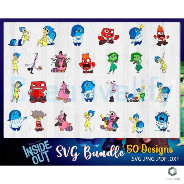 50 Designs Inside Out Bundle SVG File