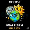 First Solar Eclipse April 2024 PNG File Design