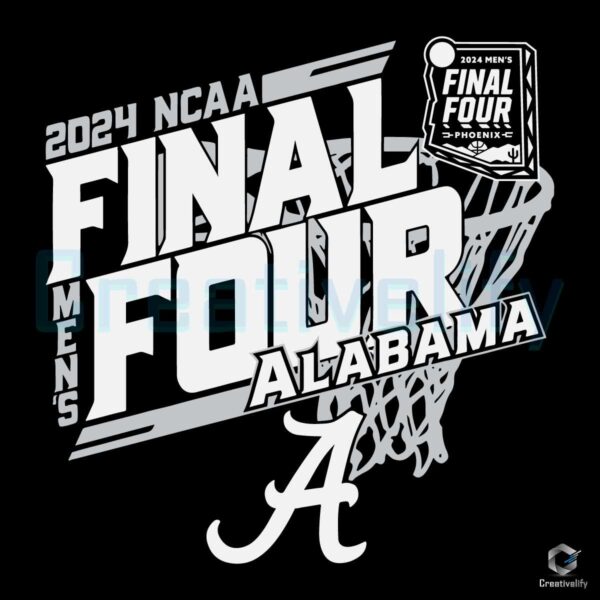 Alabama Basketball 2024 NCAA Final Four SVG
