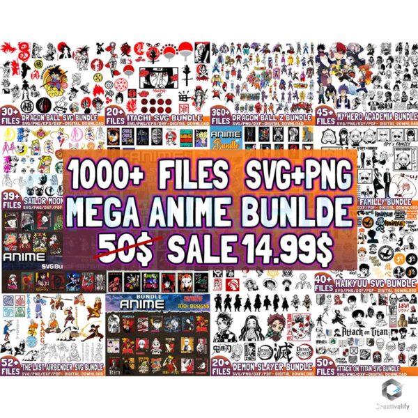 1000 Files Mega Anime Bundle Download