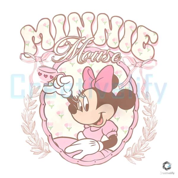 Disney Pink Tea Minnie Mouse PNG File