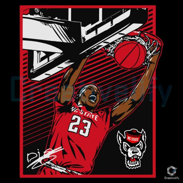 Mohamed Diarra Signature NC State Wolfpack SVG
