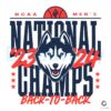 UConn Back To Back National Champs SVG