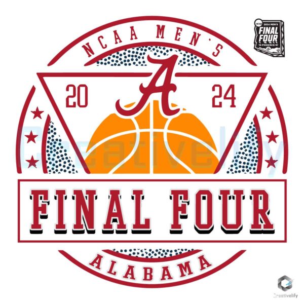 2024 Mens Basketball Alabama Final Tour SVG