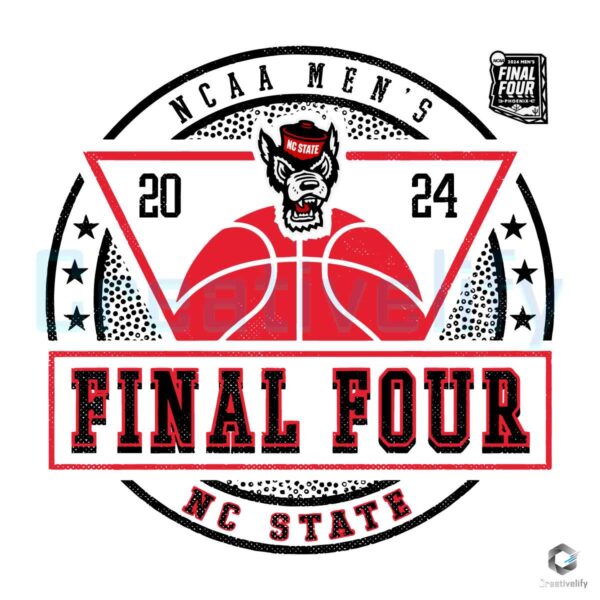 NC State 2024 NCAA Mens Final Tour SVG