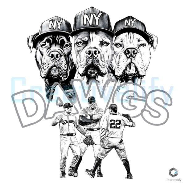 We Are Dawgs Out There NY Yankees PNG
