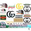 17 Files Gucci Logo Bundle SVG