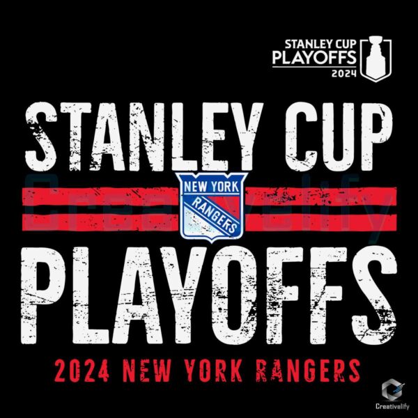 Stanley Cup 2024 Playoffs New York Rangers SVG