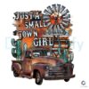 Just A Small Town Girl Vintage PNG File Design