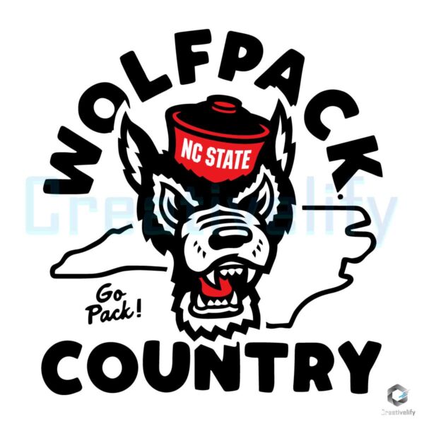 NC State Wolfpack Country Go Pack SVG