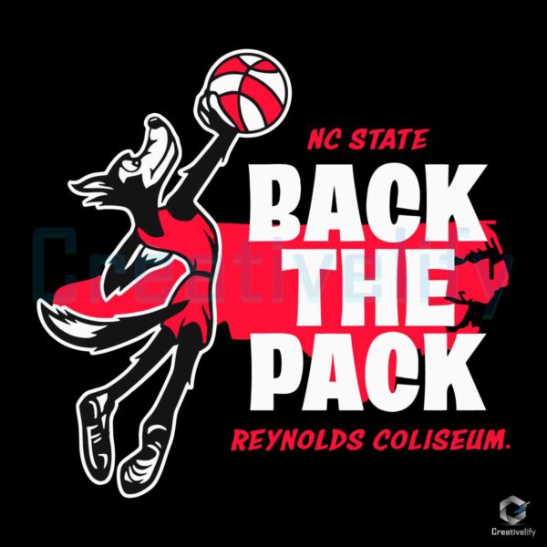 NC State Back The Pack Reynolds Coliseum SVG
