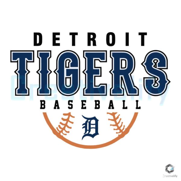 Detroit Tigers MLB Baseball Logo SVG File