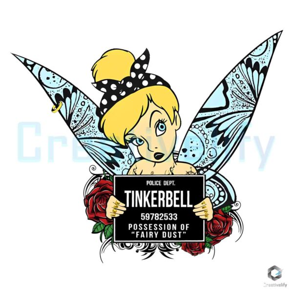 Tinkerbell Gothic Girl Possession Of Fairy Dust PNG