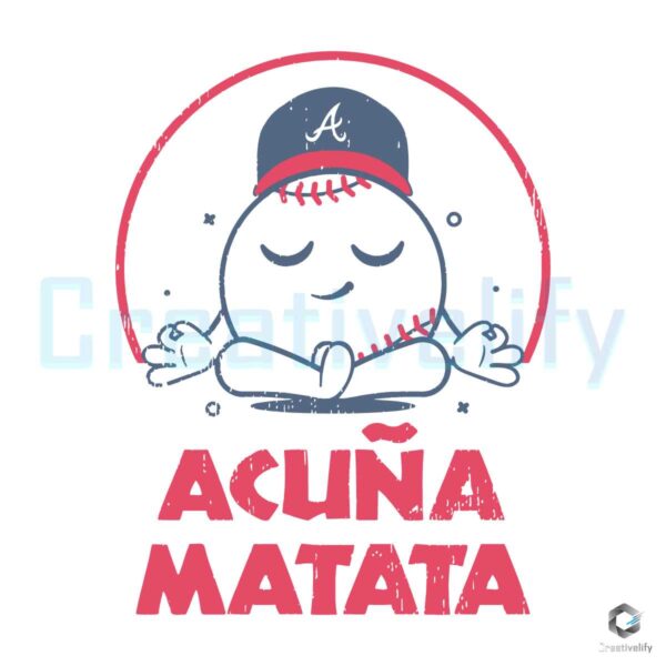 Acuna Matata Atlanta Braves Parody SVG