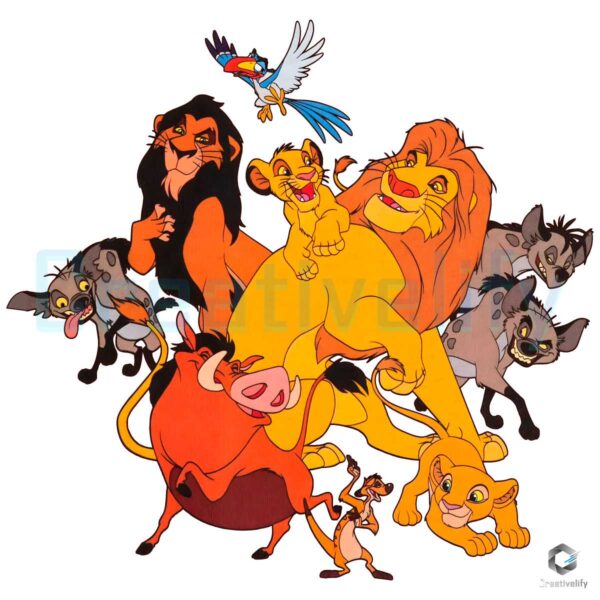 The Lion King Disney Cartoon PNG File