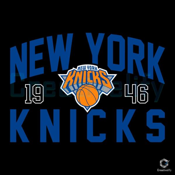 New York Knicks 1946 Basketball Team SVG File
