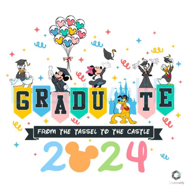 Mickey And Friends Graduate 2024 SVG File