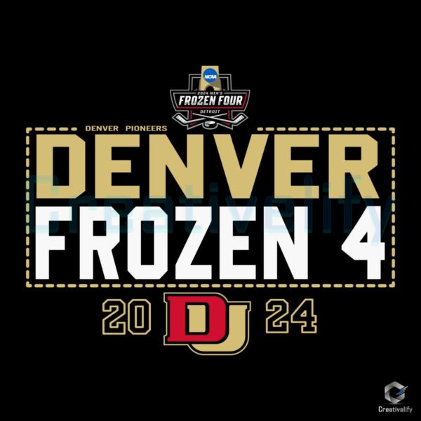 Denver Frozen 4 Hockey 2024 NCAA Mens SVG