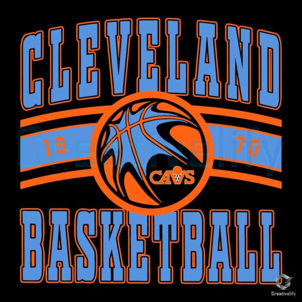 Free Cleveland Cavaliers Basketball 1970 SVG
