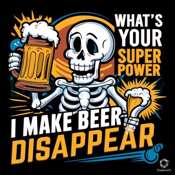 I Make Beer Disappear Skeleton Beer PNG
