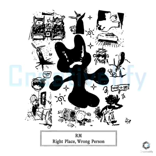 BTS RM Right Place Wrong Person Album SVG