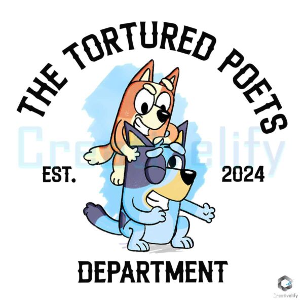 Bluey Bingo The Tortured Poets Department PNG