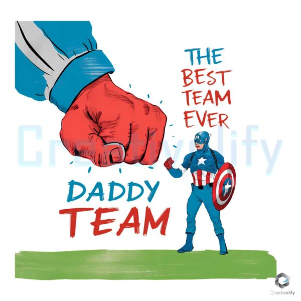 Super Man Daddy Team The Best Team Ever PNG