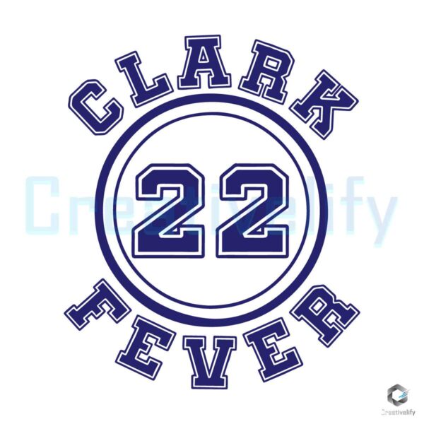 Clark Fever 22 Womens Basketball SVG File