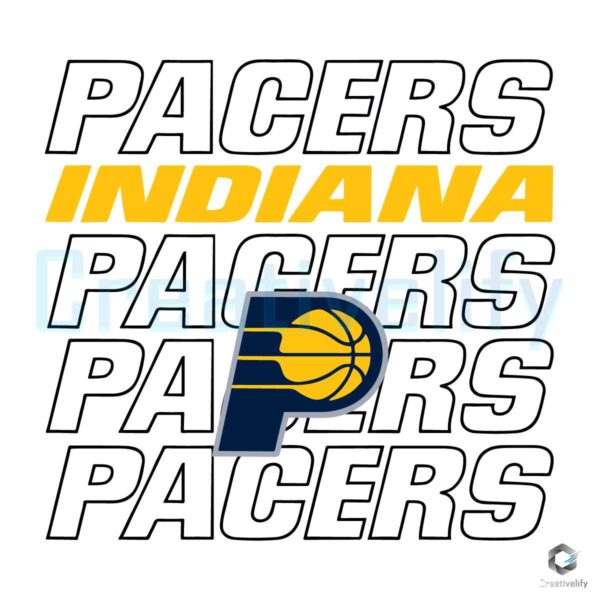 Indiana Pacers NBA Basketball Team Logo SVG