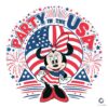 Minnie Mouse Party In The USA 4th Of July SVG