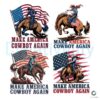 Fourth Of July America Cowboy Again PNG Bundle