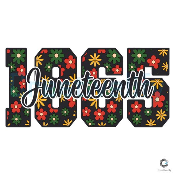 Juneteenth 1865 Celebrate Freedom SVG File