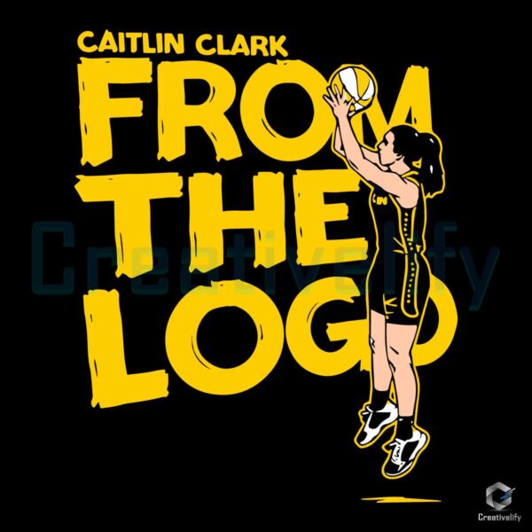 Caitlin Clark From The Logo WNBA Player SVG
