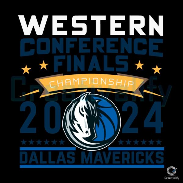 Dallas Mavericks 2024 Conference Finals SVG