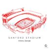Sanford Stadium Athens Georgia Vintage SVG