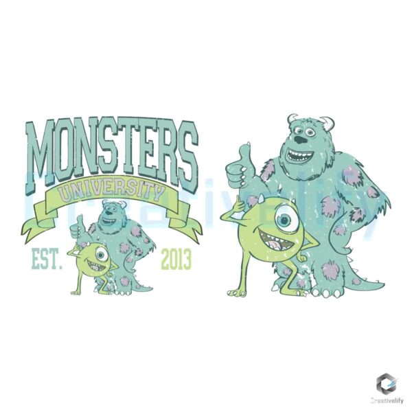 Monsters University Est 2013 Vintage SVG File