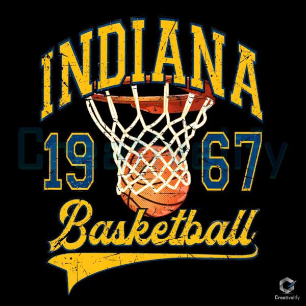 Indiana Basketball Team1967 Vintage PNG