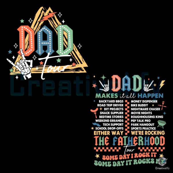 Dad Tour Fatherhood Makes It All Happen SVG