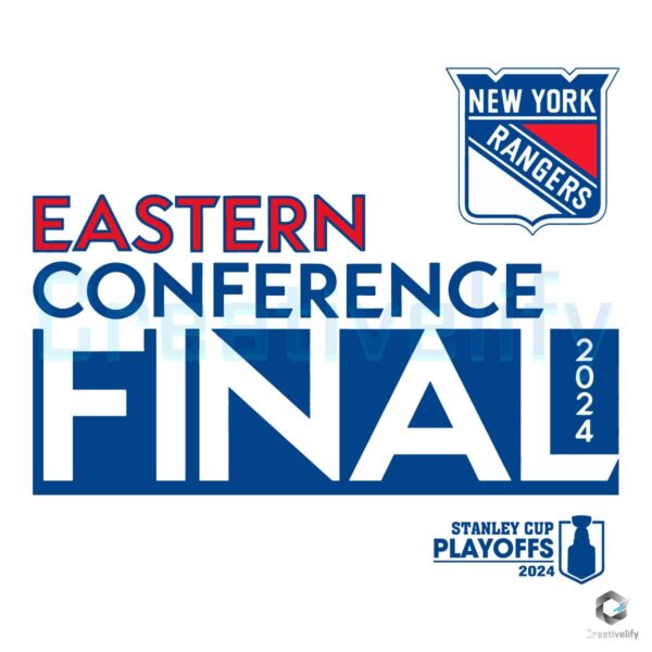 Eastern Conference Finals 2024 NY Rangers SVG