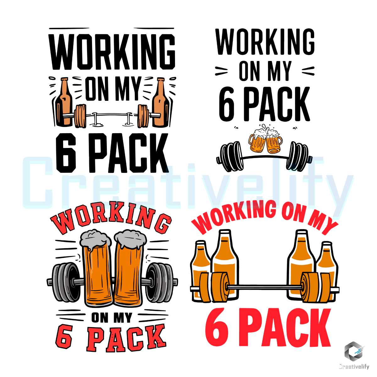 Working On My 6 Pack Fathers Day SVG Bundlemy-6-pack-svg-bundle