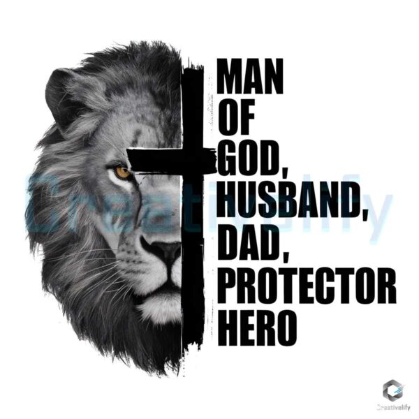 Man Of God Religious Dad Lion PNG